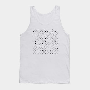 Geometric Exploration V - Connecting Dots (Inverted colors) Tank Top